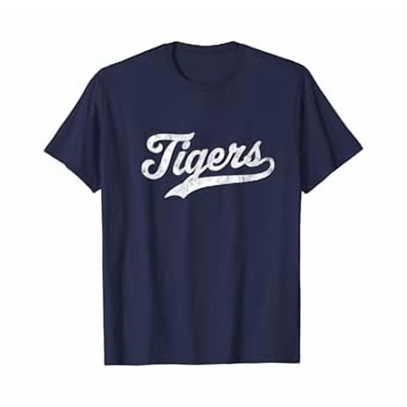 Tigers Mascot T Shirt Vintage Sports Name Tee Design