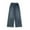 Blue, variant on Mercatoo Girls Classic Wide Leg Jeans Baggy Straight Leg Elastic High Waist Vintag1 Y1k Denim Pants Juniors Loose Casual Trousers