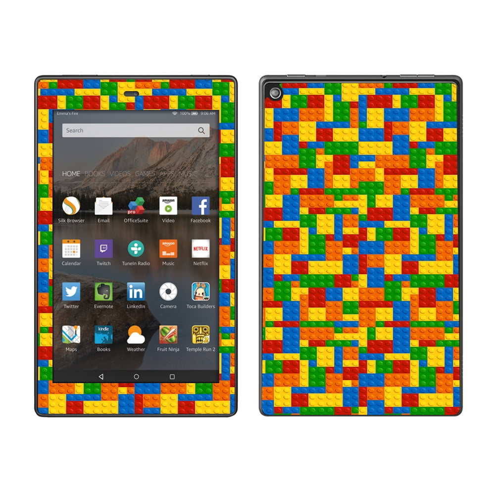 Skin Decal For Amazon Fire Hd 8 Tablet / Building Blocks