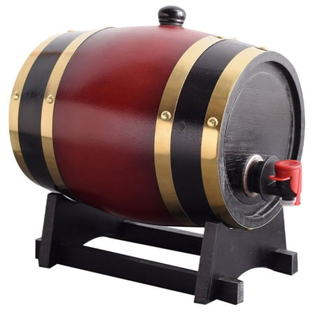 

FRCOLOR Vintage Wooden Barrel Wood Red Wine Barrel Bar Dining Wood Beer Barrel Horizontal Wine Barrel
