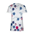 thumbnail image 5 of Xihbxyly Womens Plus Size Tops Summer Short Sleeve T-Shirt Casual Loose V Neck Tee Shirts July 4 Shirts for Women Independence Day Tops # Prime Deal Of The Day Today Only #3, 5 of 5