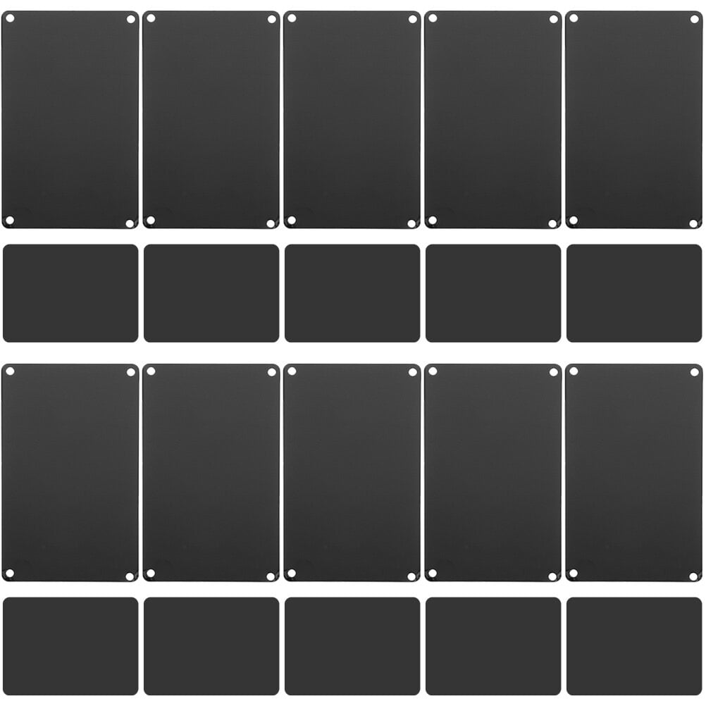 20Pcs Metal Sign Blanks Aluminum Blank Signs Name Metal Plates Multi