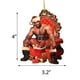 thumbnail image 4 of Adornos colgantes divertidos Barry Santa Barry Wood Meme Colgante navideño Árbol de Navidad de madera Adornos navideños, 4 of 5