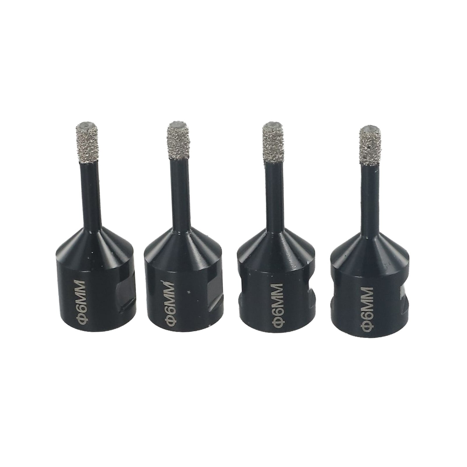 4PC 6mm Hole Opener Drill Bit Set for M14 Angle Grinder - Tile, Marble, Concrete