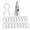 200PCS, variant on 400PCS Galvanized Steel T-Clip Fence Kit with Drill Chuck for Farm Garden Livestock Fencing