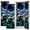 Color 1, variant on 2 Pcs School Locker Magnetic Wallpaper 12" x 36" Basketball Fire Explosive Flames Dynamic Abstract Sports Energy Reusable Removable Locker Accessories Back to School Supplies