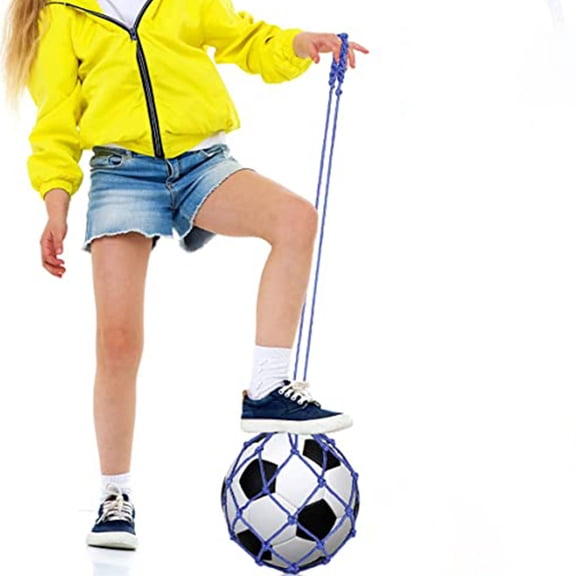 KHBUAB Nylon Kick Net Soccer Practice Equipment 1Pcs Blue Football Net