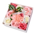 thumbnail image 1 of Juego de caja de flores artificiales para boda, dama de honor, ramos de novia, centros de mesa, decoración del hogar, regalo, 1 of 5