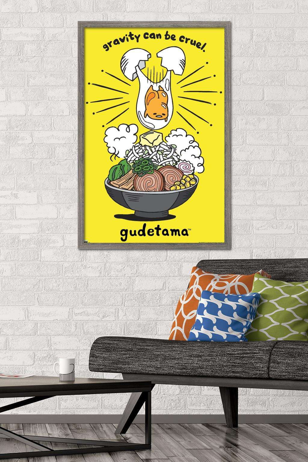 Gudetama - GraVity Wall Poster, 22.375" x 34", Framed