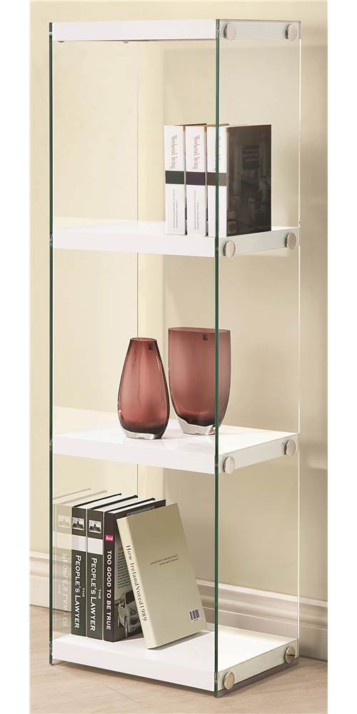 Contemporary Three Shelf Bookcase