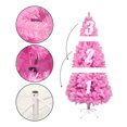 thumbnail image 4 of Arbol de Navidad Pino Navideño Rosa 160cm Frondoso Dosyu, 4 of 6