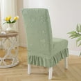 thumbnail image 6 of Yhmxh Dining Chair Covers with Skirt, Dining Room Chair Covers, Stretch Parsons Chair Slipcover, Kitchen Chair Protector Slipcover Removable Washable Dining Chair Covers for Home, Party, Ceremony, 6 of 7