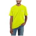 thumbnail image 2 of Carhartt Men's Loose Fit Heavyweight Logo Pocket Work T-Shirt Big Bright Green 4X, 2 of 4
