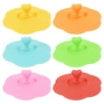 thumbnail image 1 of Tapas de Silicona para Tazas Vidrio, 6 Piezas Antipolvo Reutilizables Cubierta Café y Té Bebidas, 1 of 10