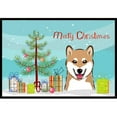 thumbnail image 1 of Christmas Tree & Shiba Inu Indoor or Outdoor Mat, 18 x 27, 1 of 1