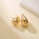 thumbnail image 3 of Irregular Figure All-match Stud Earrings Color Preserving Electroplating Stud Earrings for Birthday Gifts Anniversary Gifts, 3 of 4