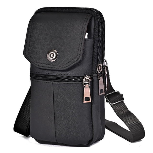 Riñonera multifuncional para teléfono móvil, bandolera, para hombre, bolso de identificación multifuncional, riñonera portátil de moda para exteriores