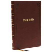 KJV Holy Bible: Large Print with 53,000 Center-Column Cross References, Brown Bonded Leather, Red Letter, Comfort Print:, (Hardcover)