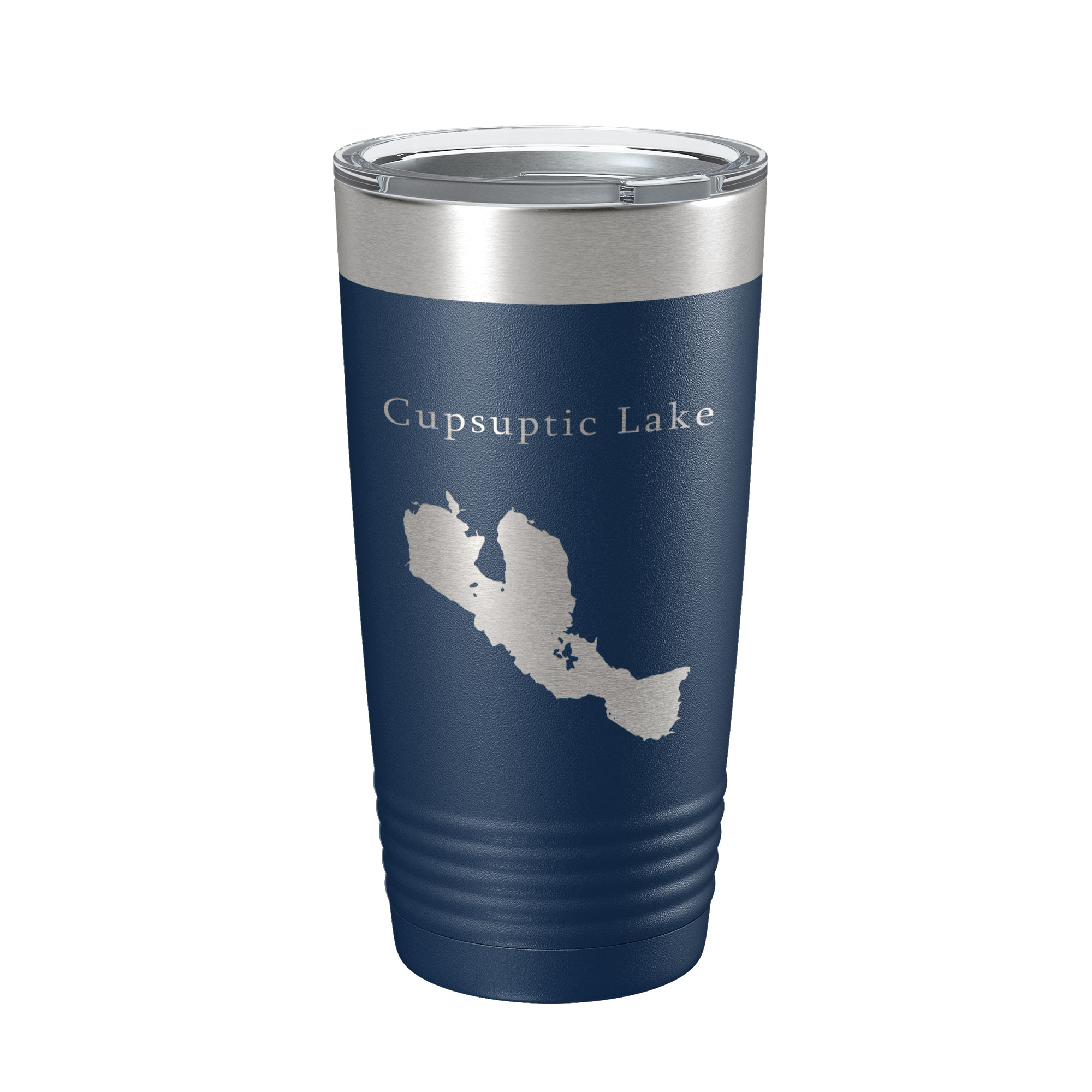 Cupsuptic Lake Map Tumbler Travel Mug Insulated Laser Engraved Coffee