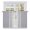 Gray, variant on Light Grey Striped Tier Curtains, White Simple Neutral Modern Light Filtering Kitchen Curtains, 2Pcs Rod Pocket Half Window Treatments Panels for Sink Cafe Cabinet Basement 27.5x45 Inches