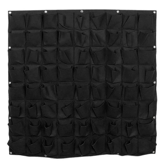 Vikakiooze 2023 Woodside 72 Pocket Hanging Wall Vertical Flower Planter Garden Herb Planting Bag
