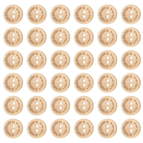 100 Pcs Craft Button Press Sewing Machine Wooden Buttons Practical