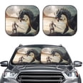 thumbnail image 2 of Haiem Swordsman Cool Dragon Car Windshield Sun Shade (2 Pieces) Foldable Windshield Sun Shade Car Accessories for Truck SUV Pickup-Small, 2 of 7