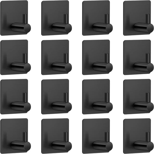 Ganchos de Baño Conjuntos, Ganchos de Baño, Ganchos para Pared 304 Acero Inoxidable, Ganchos Adhesivos Organización, Accesorios de Baño, Perfecto para La Cocina, El Baño o La Oficina
