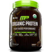 MusclePharm Plant-Based Organic Protein Powder, Chocolate, 2.7 Lb
