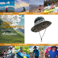 thumbnail image 5 of Sombrero para el sol, sombrero impermeable de ala ancha con protección UV, sombrero Boonie para pesca, senderismo, jardín, playa, 5 of 5