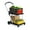 Red, variant on Collapsible Shopping Cart, Foldable Grocery Cart with Wheels and Removable Storage Crate, 2-Tier Portable Utility Cart for Home, Groceries, Supermarket