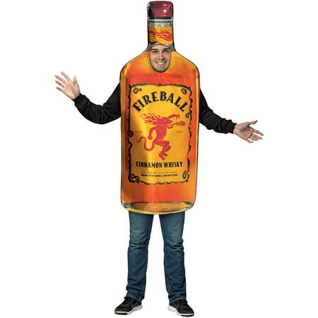 Fireball Bottle Men's Adult Halloween Costume