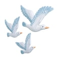 thumbnail image 4 of 3x Seagull Wall Decor Flying Bird Sculptures Background Wall Pendant Wall Decorations Birds Dove Wall Art Decorations for Living Room Garden, 4 of 9