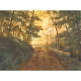 thumbnail image 2 of Britton, Pam 24x19 Gold Ornate Wood Framed with Double Matting Museum Art Print Titled - Golden Forest, 2 of 4