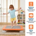 thumbnail image 3 of Yedigre Mini Trampoline for Kids, Indoor Bouncing Board with Non-Slip Base, Sensory Balance Jumping Toy Gift for 3-12 Boys Girls, Max Load 200 lbs, 3 of 10
