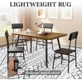 thumbnail image 4 of Area Rug for Living Room 6x9: Large Washable Boho Moroccan Rugs Geometric Neutral Rug, Non-Slip Foldable Morden Farmhouse Indoor Floor Carpet for Bedroom Dining Table Home(Black,6'X9'), 4 of 7