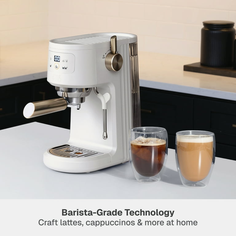 Free Shipping! Thyme & Table Mini Espresso Machine Sand White, 15