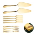 thumbnail image 4 of 10pcs Cheese Knife Set Stainless Sufficient Cake Spatula Efficient Butter Knife Exquisite Cheese Slicer Cutter for Indoor Home Kitchen, 4 of 9