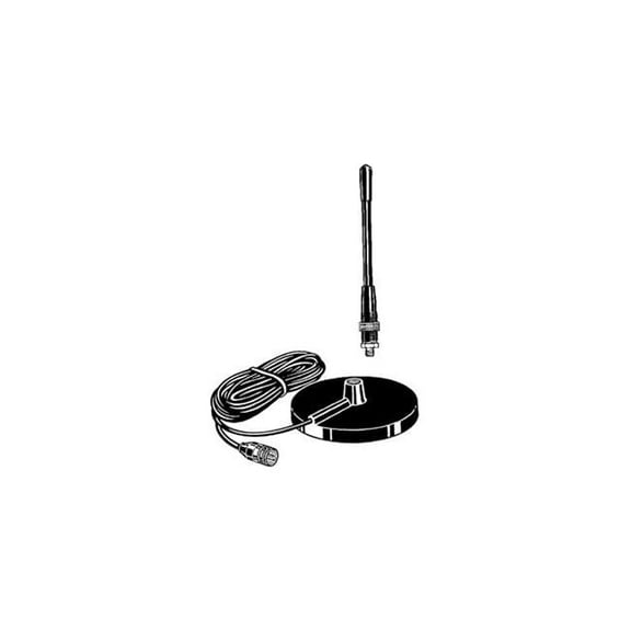 Procomm 8in. VMT Magnetic Mount with 12ft Coax and BNC Connector