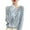 Light Blue, variant on Ediodpoh Cardigan for Women with Colorful Buttons and Pockets Lightweight Knit for Early Fall Seasonal Fashion Pure Color White L