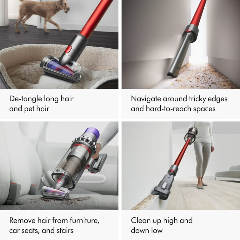 Dyson Outsize Cordless Vacuum Cleaner, Red, XL Bin, 60-Min Run