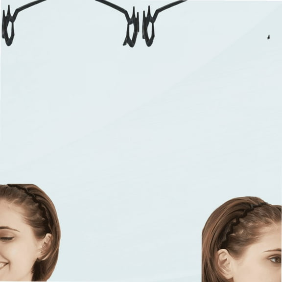 8 PCS Non Slip Fashion Effortless Plastic Headbands with Teeth Comb Skinny Hair Bands for Women Men Teen Girls, Comb Teeth Matte Black