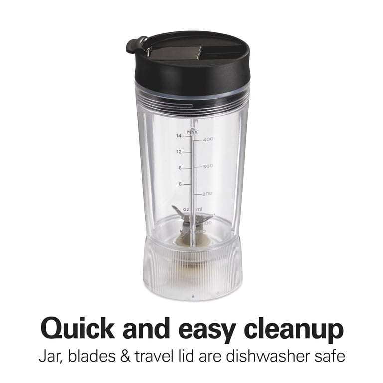 Hamilton Beach Personal Blender for Smoothies with Travel Lid, 14