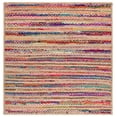 thumbnail image 2 of SAFAVIEH Cape Cod Edwyna Geometric Area Rug, Natural/Multi, 6' x 6' Square, 2 of 11