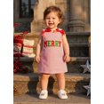 thumbnail image 5 of Toddler Baby Girl Christmas Dress Santa Claus/Gingerbread/Merry Dress Fall Clothes, 5 of 7