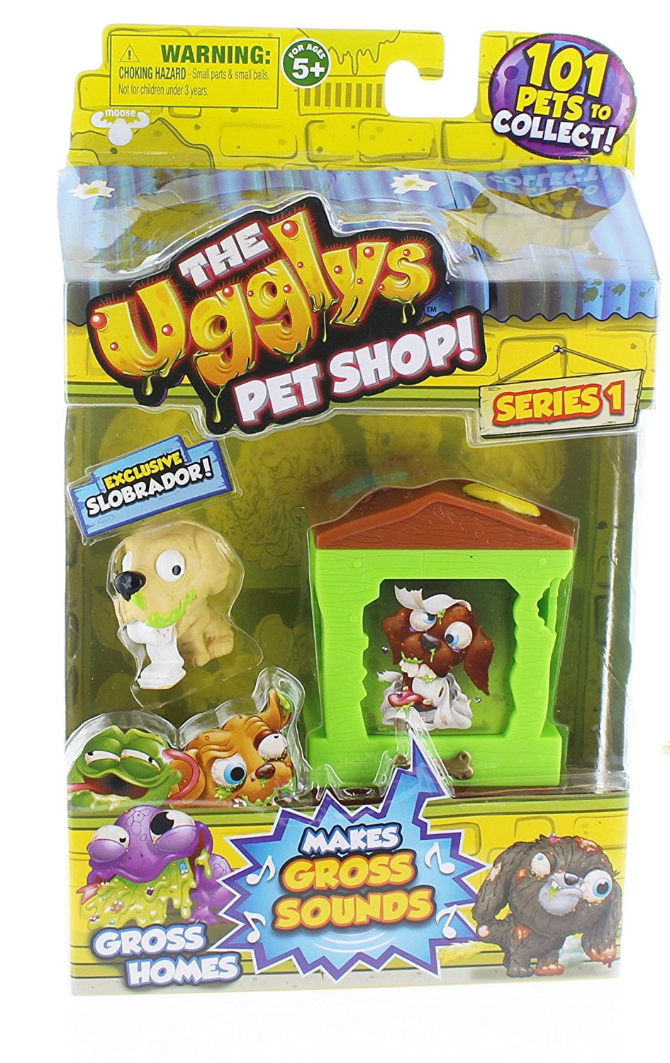 The Ugglys Pet Shop Gross Mutt Figurines Cans Includes 3 From Series 1 for sale online 