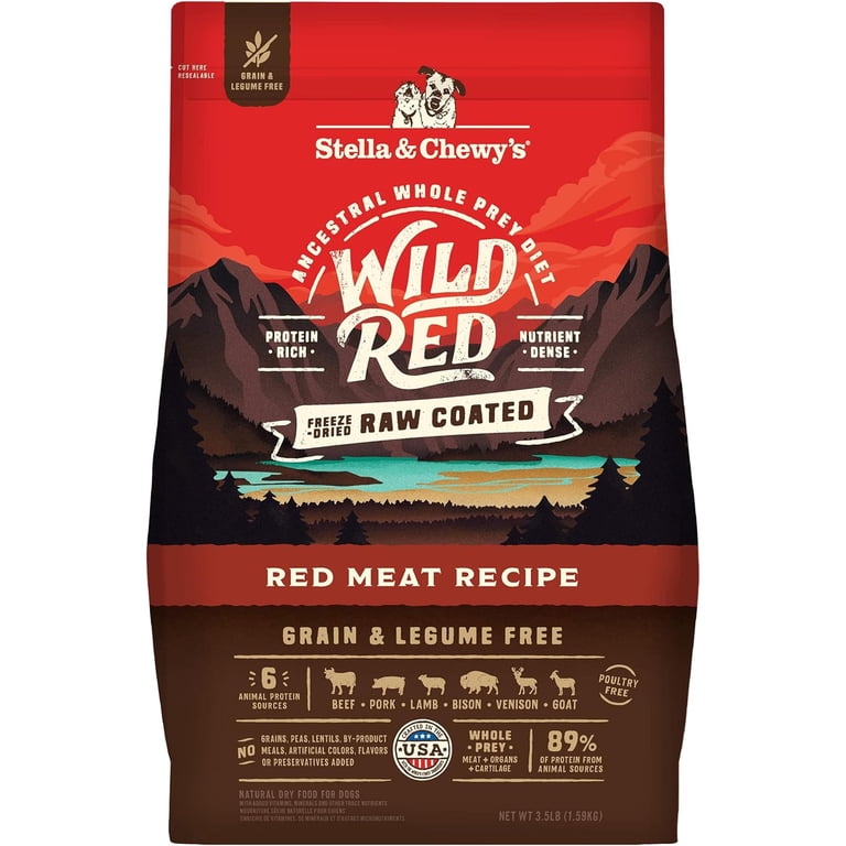 Stella & Chewy's Wild Red Raw Coated Kibble, 3.5 lb photo 1