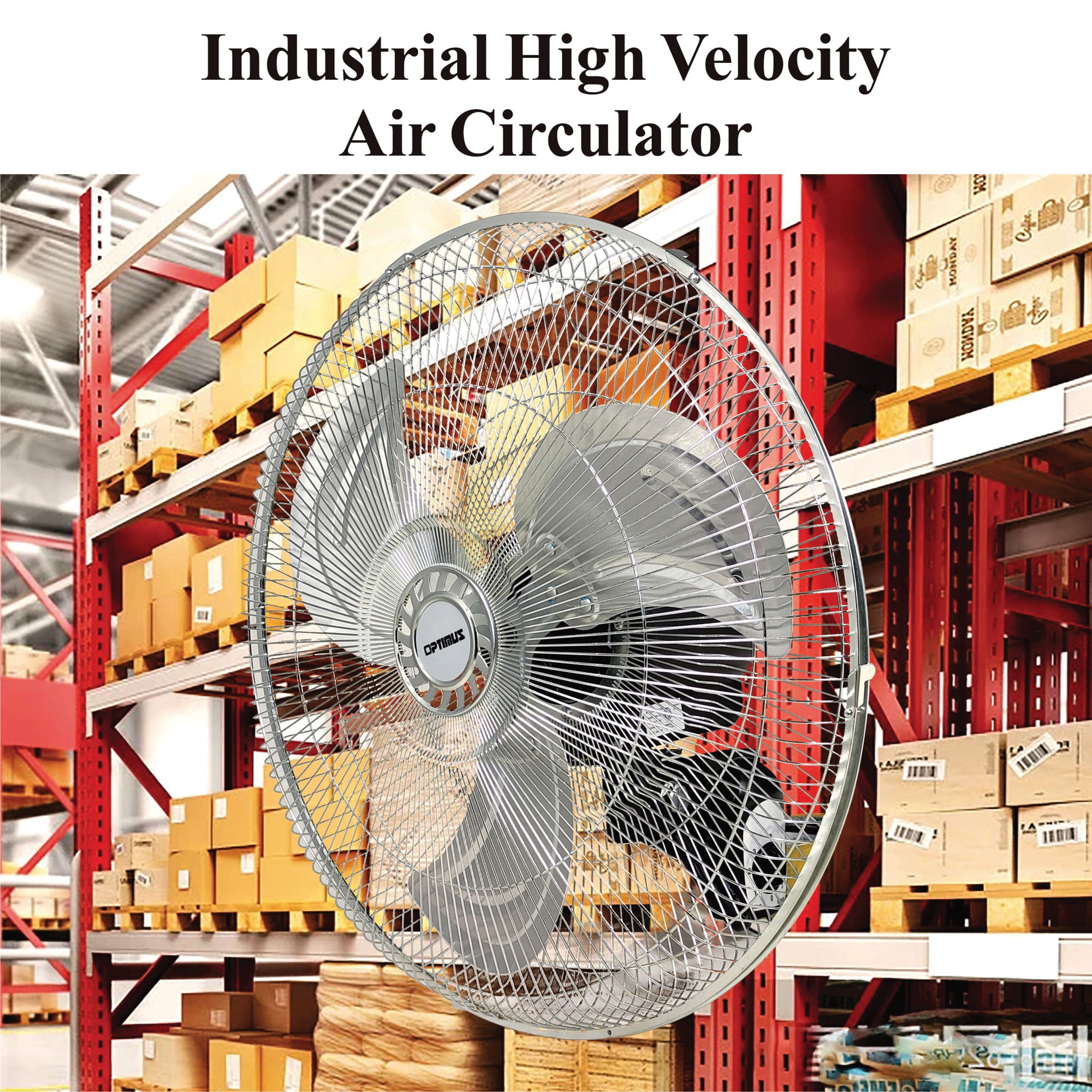 18" Industrial Grade High Velocity Oscillation Wall Fan