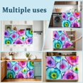 thumbnail image 6 of Abstract Tie-dye Sink Skirt for Bathroom, Self-Adhesive Under Sink Curtain, Modern Colorful Geometric Gradient Hide Pipes & Storage Fabric Cabinet Skirt Cover for Kitchen Laundry 32"x55", 6 of 8