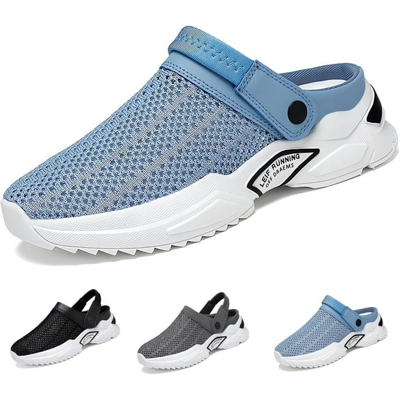 Men's Orthopedic Hollow-Out Summer Sandals Womens Mens Classic Clogs Mules Comfy Slip on Walking House Slippers Diabetic Home Garden Slides Shoes with Arch Support Recovery Sandals Plantar Fasciitis